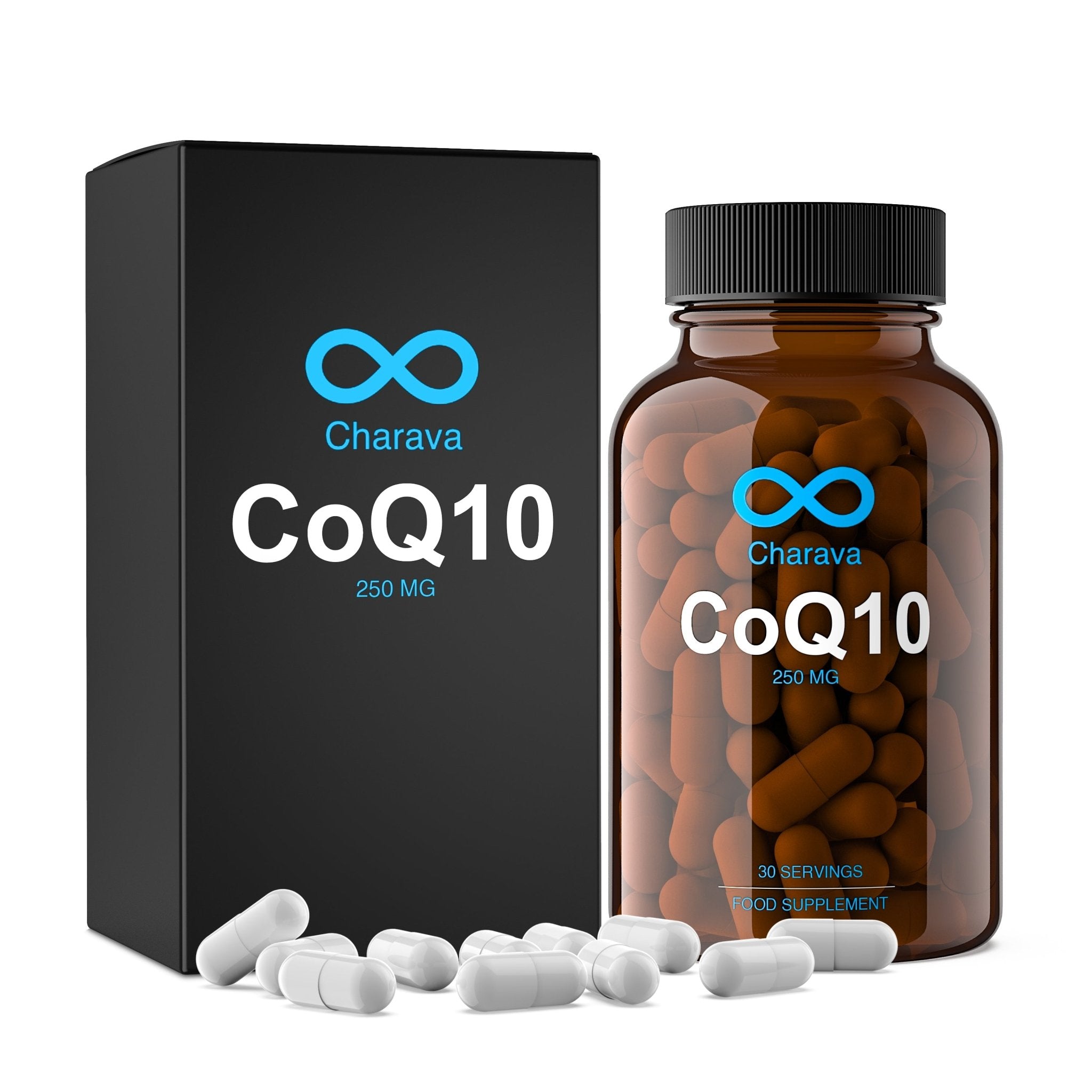 CoQ10 - Ubiquinone Coenzyme Q10 250mg - Charava UKCoenzyme Q10 Supplement 